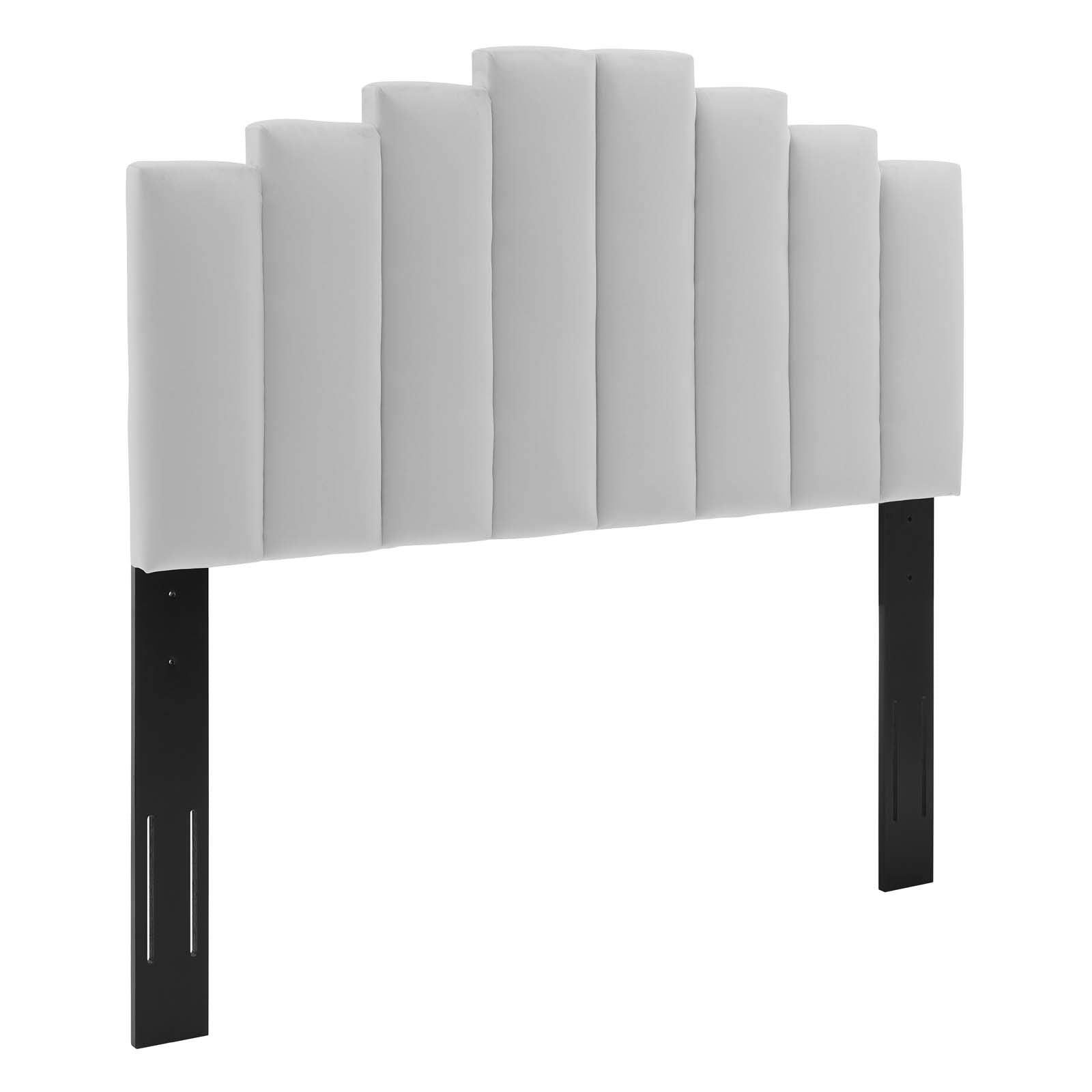 Modway Noelle Performance Velvet Full/Queen Headboard In Light Gray